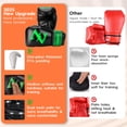 thumbnail image 4 of Guantes de boxeo ZERUIDM Youth, 6 oz, piel ventilada, color verde, 4 of 8