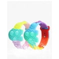 thumbnail image 4 of 2 Pcs Decompression Relief Fidget Toys Reliever Dimple Relax Bracelet, Dark Blue, 4 of 6