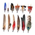 thumbnail image 2 of jifeng Hat Feathers Assorted Feathers for Fedora Hats DIY Centerpieces Crafts Decor B, 2 of 9