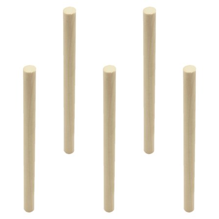LABSERRON 5Pcs Cello Column Wooden For Musicians Practice Khaki 7.1X0.4X0.4In