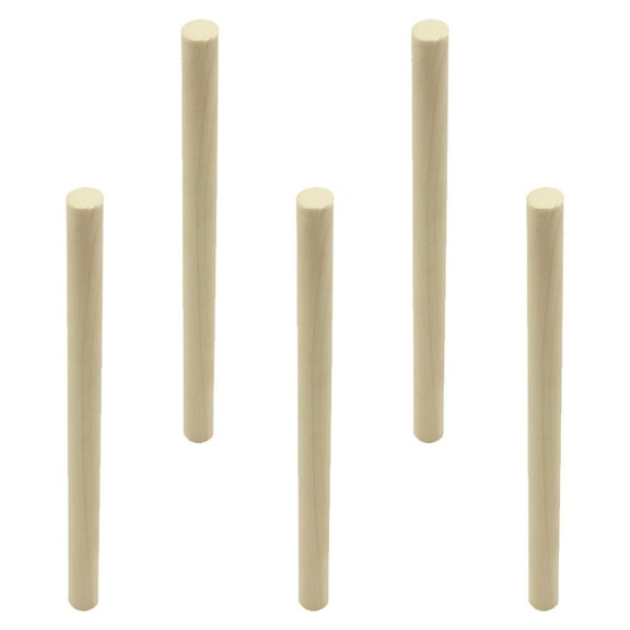 LABSERRON 5Pcs Cello Column Wooden For Musicians Practice Khaki 7.1X0.4X0.4In