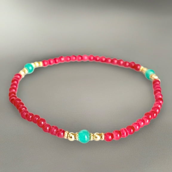 Coral Tumbler Bracelet – Handmade Elastic Cup Accessory for 20–40 oz Tumblers