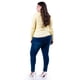 thumbnail image 3 of Sueter acanalado con botones Roman Fashion /Tallas Extras, 3157 (Amarillo) amarillo 36, 3 of 5
