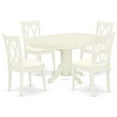 thumbnail image 2 of East West Furniture Dining Room Set Linen White, AVCL5-LWH-C, 2 of 6