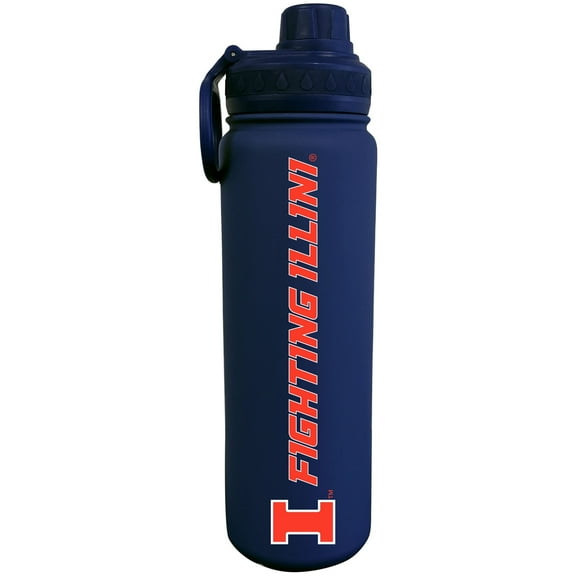 Navy Illinois Fighting Illini 24oz. Stainless Sport Bottle