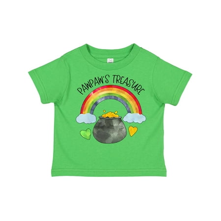 

Inktastic Pawpaw s Treasure St. Patrick s Day Rainbow and Gold Gift Toddler Boy or Toddler Girl T-Shirt