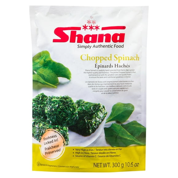 Shana Chopped Spinach, 300 g
