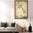 thumbnail image 5 of Laos Vintage Map Prints Canvas, Asia Map Art Canvas, Canvas, Laos Map City style vintage Canvas , Canvas Wall Art, Street Map Artwork Canvas, 5 of 6