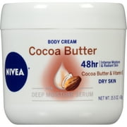 NIVEA Cocoa Butter Body Cream with Deep Nourishing Serum, 15.5 Ounce