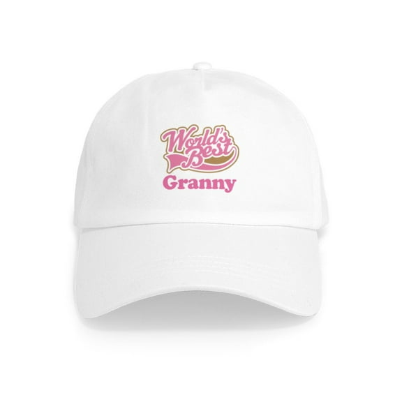 CafePress - Worlds Best Granny Cap - Adjustable 100% Brushed Unisex Casual Cotton Baseball Cap, Beige, 1