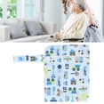 thumbnail image 1 of Travel Cloth Diaper Storage Bag, Cloth Diaper Wet Dry Bag Cartoon Look 3Pcs  for Outdoor B21, 1 of 7