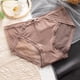 thumbnail image 4 of Ropa interior de mujer de seda de hielo sin costuras de algodón antibacteriano con encaje en la entrepierna para las cuatro estaciones fina, 4 of 5