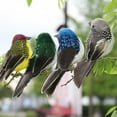 thumbnail image 4 of 2Pcs Artificial Simulation Foam Bird Clip Feathered Sparrow Bird Wedding Decora, 4 of 7