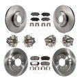 thumbnail image 1 of Transit Auto Front Rear Hub Bearings Assembly Disc Brake Rotors and Semi-Metallic Pads Kit (10Pc) for Car 2016 Hyundai Sonata FULL HYBRID EV-GAS (FHEV) engine with Electric Parking - KBB-126847, 1 of 11