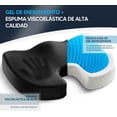 thumbnail image 2 of Cojin Ergonomico para Silla, Cojín Gel para Silla, Asiento Ergonómico para Silla de Oficina, Cojines de Espuma Viscoelástica, Ideal para Coche., 2 of 4