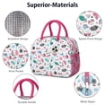 thumbnail image 4 of Lunch Bag Lunch Box for Women Reusable Insulated Lunch Bags,Water-Resistant Watermelon Pineapple Cooler Lunch Tote Bag, Large Capacity for Work Travel Picnic, 4 of 6