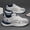 Gray Blue, variant on Breathable Thick-Soled Trendy Dad Shoes for Men