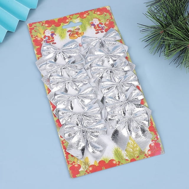 Lazo navideño, adornos para árboles de Navidad de varios estilos, accesorios, decoración de ambientes de escena