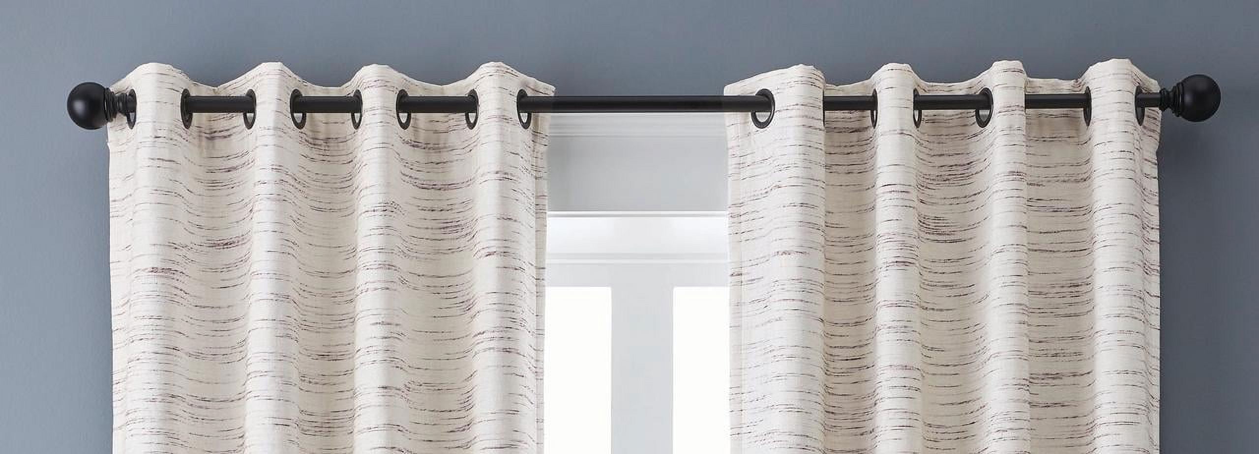 Better Homes & Gardens, Brown Stripe Blackout Curtain Panel, 53" x 84", 1 Pack