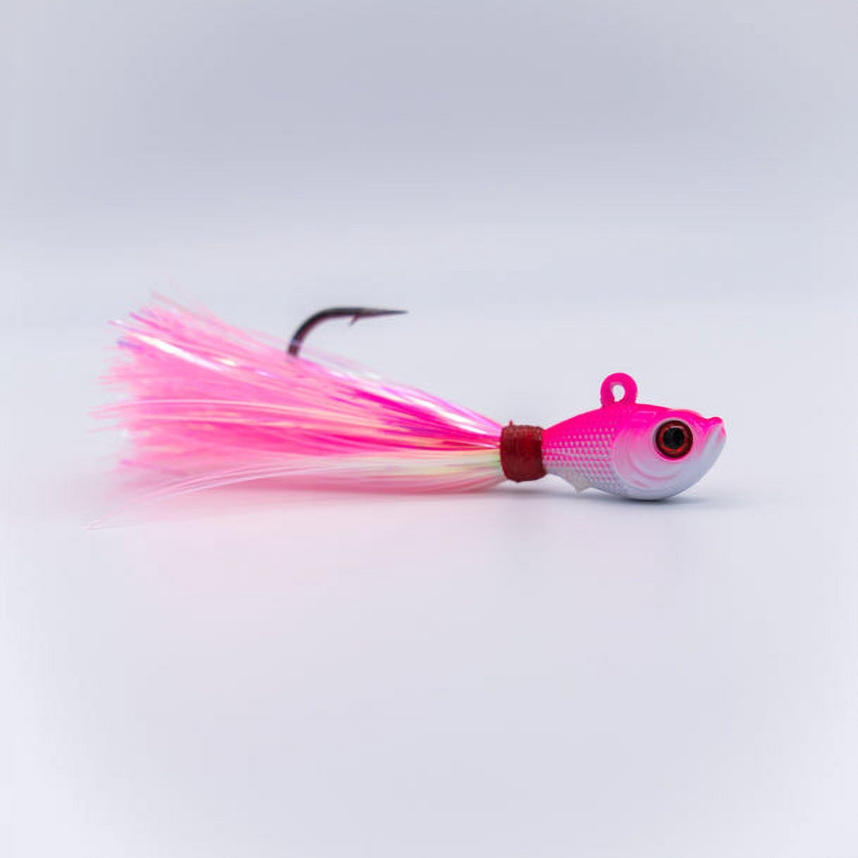 Intent Tackle Mylar Series Bucktail, 2oz. White/Chartreuse