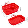 thumbnail image 1 of mmirethe Fryer Tray Bake Plate Baking Supplies Heating-resistance Compact Size Smooth Surface Washable Multicolored Kitchen Gadget Gray, 1 of 6