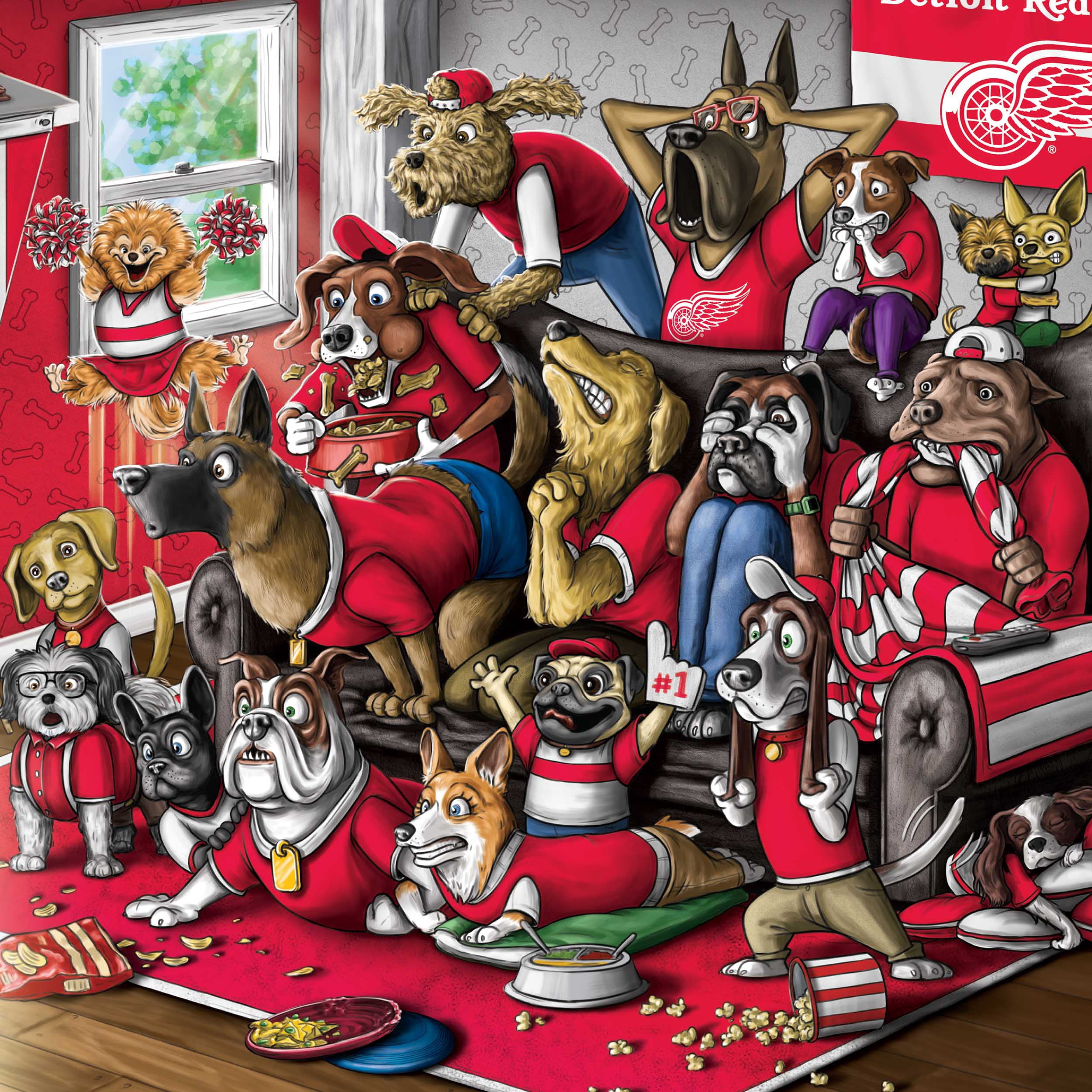 YouTheFan NHL Detroit Red Wings Purebred Fans Wall Art