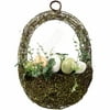 Easter Bunny Egg Basket Wreath Decoration