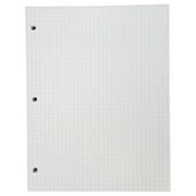 School Smart Graph Grid Paper, 3-Hole Punched, 8-1/2 x 11 Inches, 500 Sheets