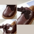 thumbnail image 6 of YunPes Toddler Girls Dress Shoes Eyelet Hook and Loop Flat Shoes Party Wedding Uniform Shoes Full Closed Mary Jane Shoes, 6 of 8
