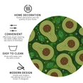 thumbnail image 3 of Naloa Big Colorful Avocados Leather Coasters for Drinks, Durable Drink Coasters 4 Set for Tabletop Protection, Luxurious Home Décor and Housewarming Gift ( {designName})Round Shape, 3 of 6
