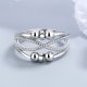 thumbnail image 2 of Anillo antiestrés con perlas Plata Plata, 2 of 5
