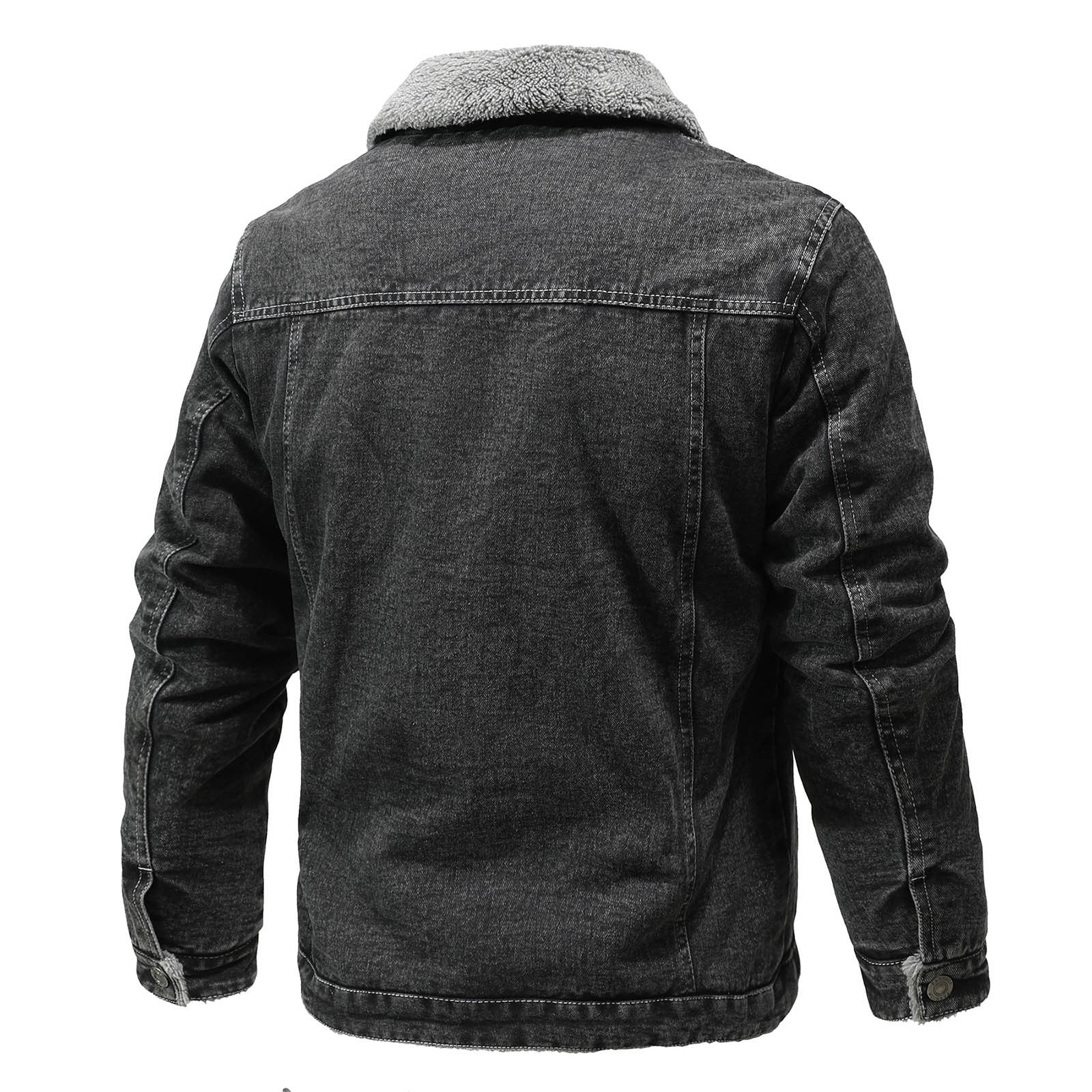 Wolfast Men's Sherpa Lined Jacket Long Sleeve Patchwork