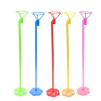 MLINS Assorted Color Balloon Support Stand for Baby Showers and Party Decorations Made of Plastic 5 Pcs