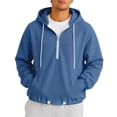 thumbnail image 3 of Gyexs Mens Hoodies Long Sleeve Casual Loose Fit Pullover Hooded Warm Sweatshirts Fall Fashion, 3 of 6