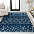 thumbnail image 3 of JONATHAN Y MOROCCAN HYPE 8 x 10 Area Rug, Aksil Moroccan Beni Souk - Navy/Cream, MOH208G-8, 3 of 6