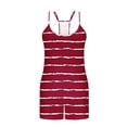 thumbnail image 5 of cfhntfmh Pajamas for Women Sets Sleeveless Tank and Shorts Summer Knit Striped 2-Piece Cute Pjs Soft Loungewear Set, 5 of 5