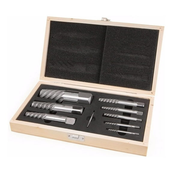 9PC JUMBO SCREW EXTRACTOR SET BOLT STUD PIPE REMOVER EZ EASY OUT 5/64-1 1/16"