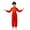 Red, variant on Hienoo Kids' Kung Fu Uniform Set - Chinese Martial Arts Training Suit for Boys & Girls