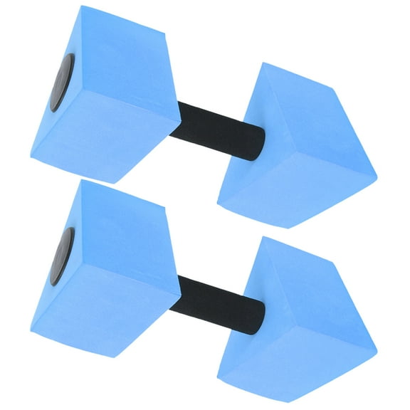 PIXNOR  2 Pcs Water Weights for Pool Exercise Equipment Adults Aqua Fitness Barbells Miss Blue
