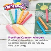 Colorations DustLite Washable Sidewalk Chalk - 20 Pieces