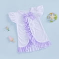 thumbnail image 2 of mgoYE Swimsuit for Girls 7-8 Baby Toddler Little Girl Swim Cover Up Beach Towel Bathing Suit Cover Ups Swimsuit Summer Baby Beach 1-6T(Purple,1-2 Years), 2 of 5