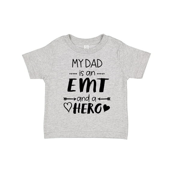 Inktastic My Dad is an EMT and a Hero Boys or Girls Toddler T-Shirt