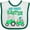 White and Green, variant on Inktastic My First Easter Bunny and Tractor Boys or Girls Baby Bib
