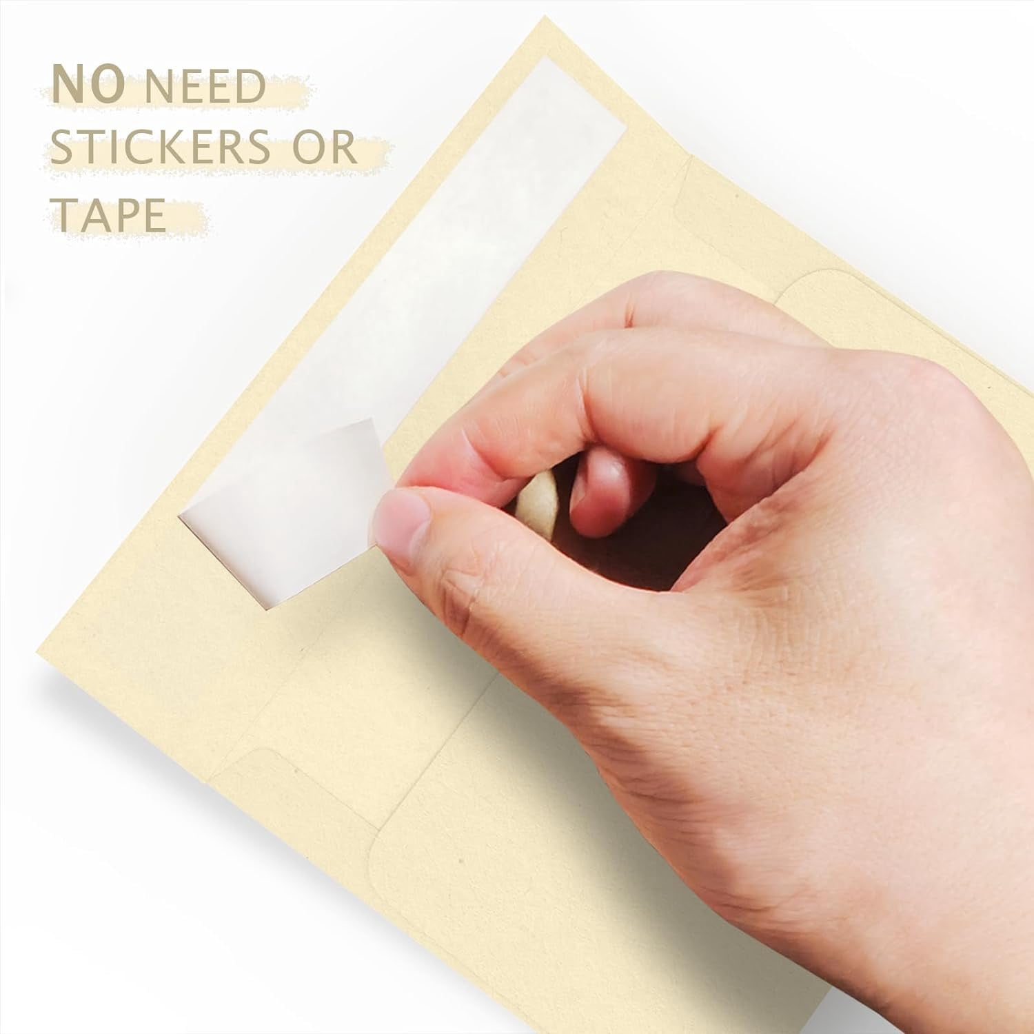 100 Pack A2 Ivory Envelopes, 4.375 x 5.75 Printable Invitation Envelopes 120 GSM, Cream Self Seal for DIY Greeting Cards, Photos, Invitations, Weddings, Graduation, Baby Shower