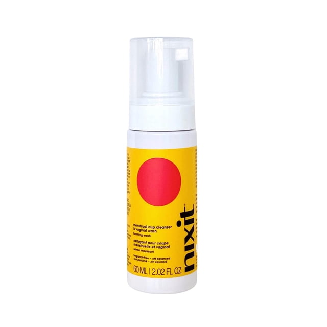 Limpiador para copa menstrual nixit, pH equilibrado, sin fragancia, 60 ml