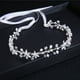 thumbnail image 2 of Nvzi Horquillas para el pelo de boda con flores para novias, peinetas con perlas de cristal, pinzas para el pelo, accesorios para el pelo de boda dorados, joyas plateadas, 2 of 4