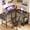 Black, variant on SUMELL 50 inch L Shaped Desk, Reversible Corner Computer Table with Side Storage Bag, Metal Frame, Gaming & Home Office Desk, Black