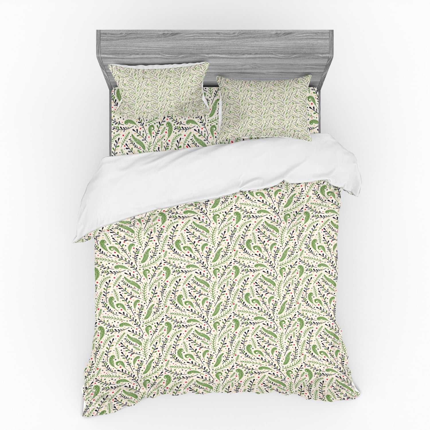 Amazon Com Lurson White Botanical Floral Duvet Cover Set Full