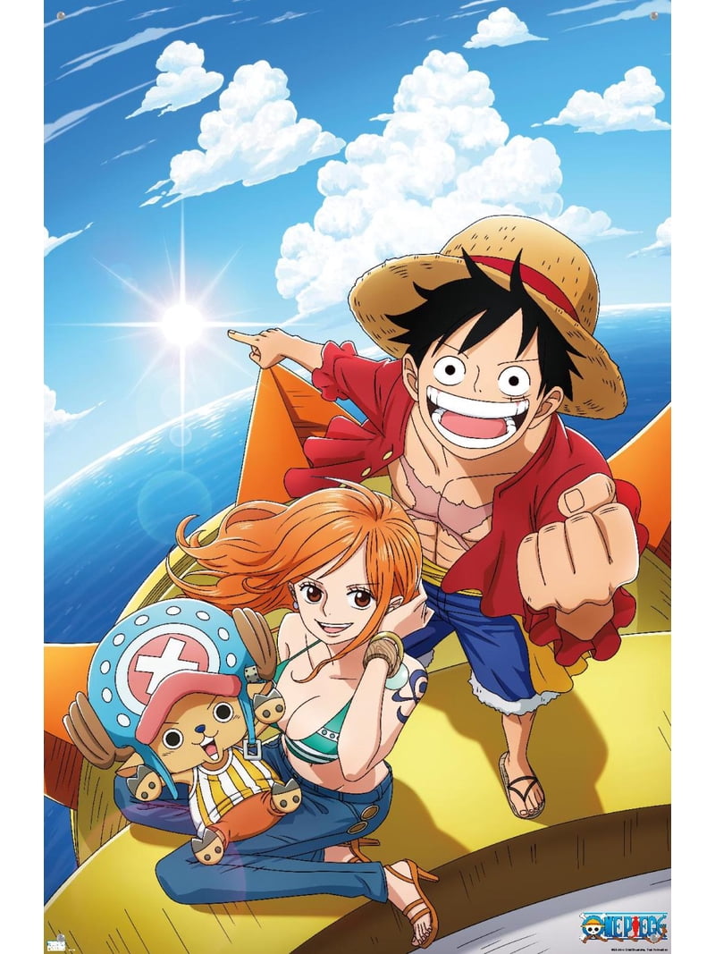 One Piece: Fishman Island - Luffy, Nami, Tony Tony Chopper Wall