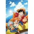 thumbnail image 4 of One Piece: Fishman Island - Luffy, Nami, Tony Tony Chopper Wall Poster with Pushpins, 22.375" x 34", 4 of 4